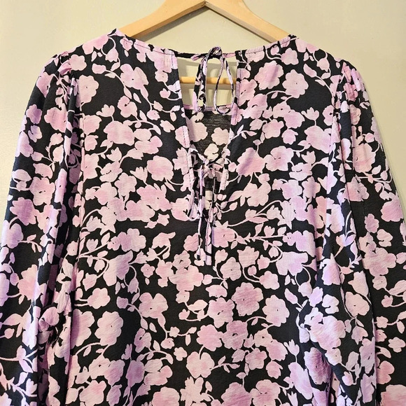 MSCH Copenhagen Women's Boho Floral Print Balloon Sleeve Feminine Casual Dress L - Picture 13 of 16